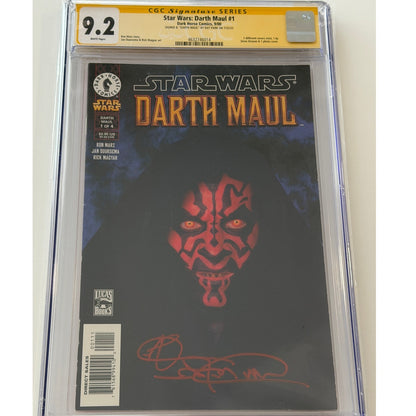 Star Wars: Darth Maul #1  9.2 CGC S.S. "DARTH MAUL" by RAY PARK