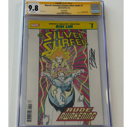 Marvel's Greatest Creators: Surfer #1 9.8 CGC S.S.  RON LIM Variant Edition
