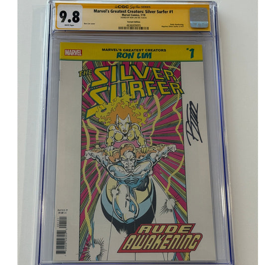 Marvel's Greatest Creators: Surfer #1 9.8 CGC S.S.  RON LIM Variant Edition