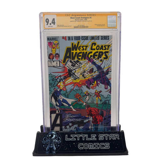 West Coast Avengers #4 CGC SS 9.4 - Signed by Brett Breeding & Jim Shooter